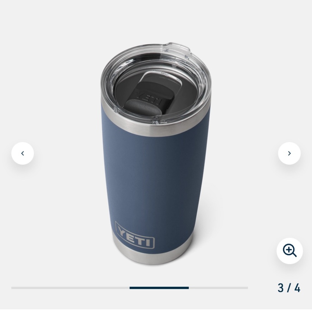Yeti 20oz tumbler with mag slider (Navy blue)